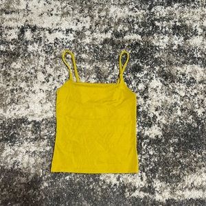 Yellow / Mustard colored Tank Crop Top !